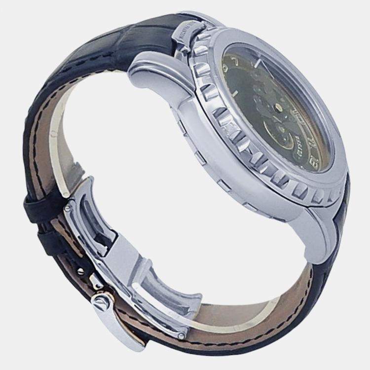 Pre Owned Ulysse Nardin Freak 020-81 Manual Winding Blue 18K White Gold Men’s Wristwatch 44.5 mm