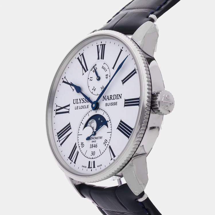 Pre Owned Pre-Owned Ulysse Nardin Marine Torpilleur Moonphase 1193-310LE-0A-175/1A