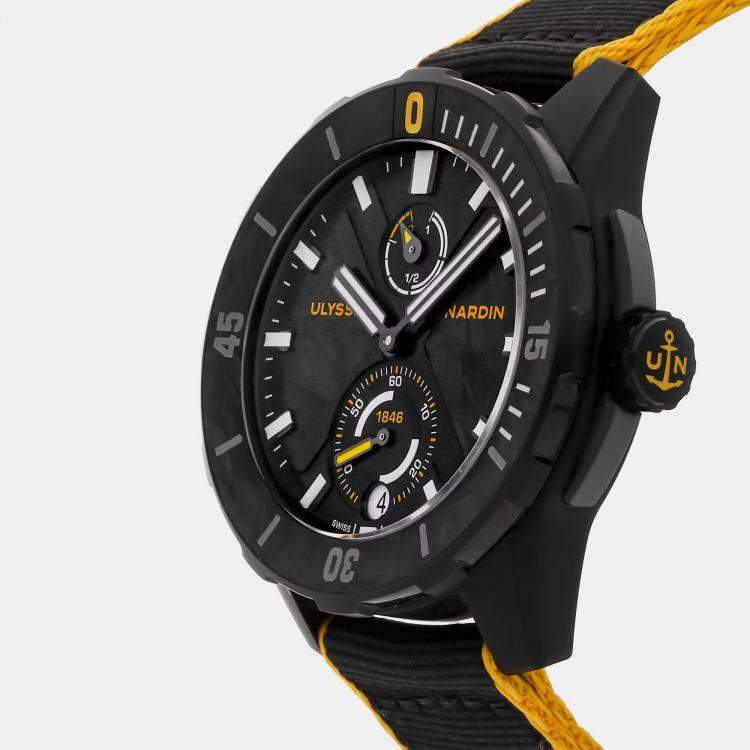 Pre Owned Ulysse Nardin Diver X Cape Horn Limited Edition 1183-170/92-CAP Automatic Black Dial Titanium Wristwatch 44mm