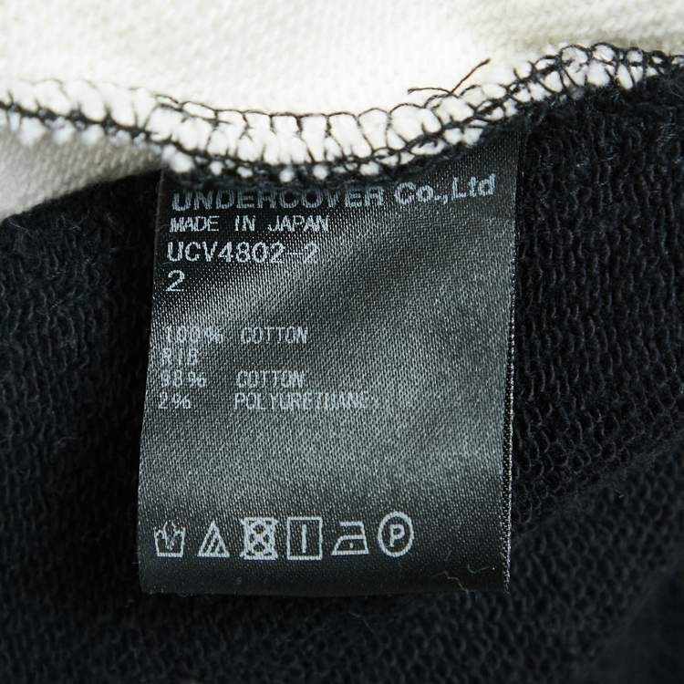 Pre Owned Undercover Black Space Print Cotton Sweatshirt M