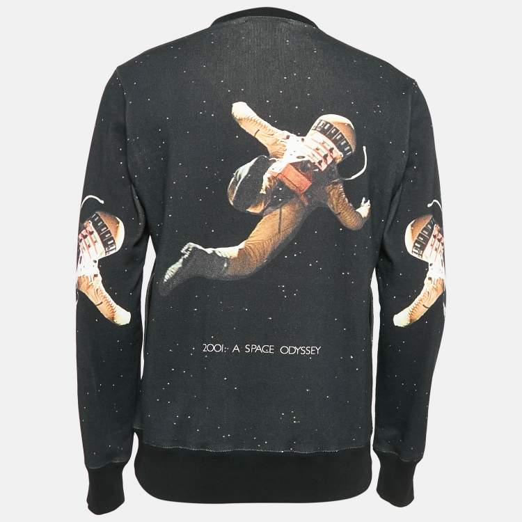 Pre Owned Undercover Black Space Print Cotton Sweatshirt M