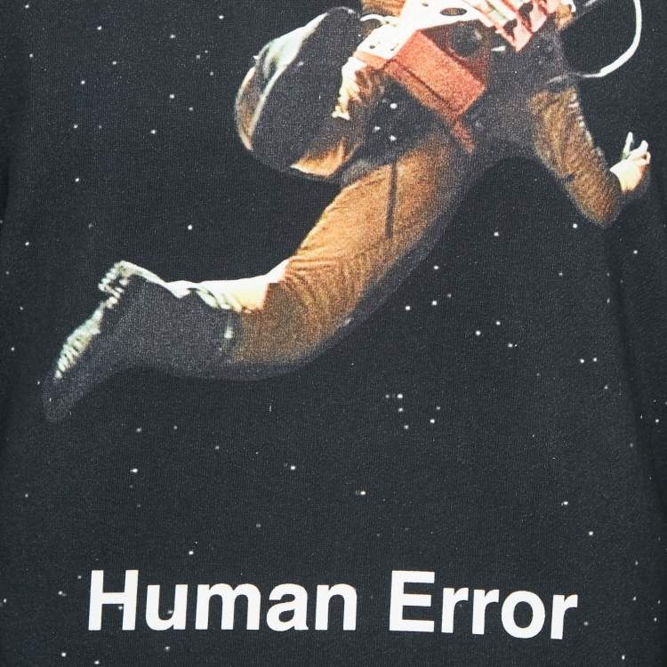 Pre Owned Undercover Black Space Print Cotton Sweatshirt M