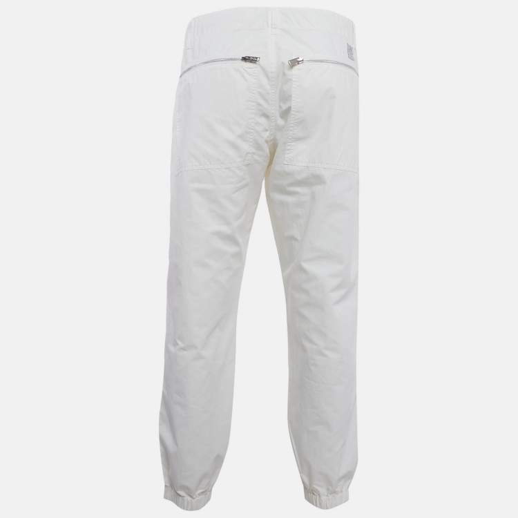 مملوكة مسبقًا Undercover White Cotton Cargo Pants L