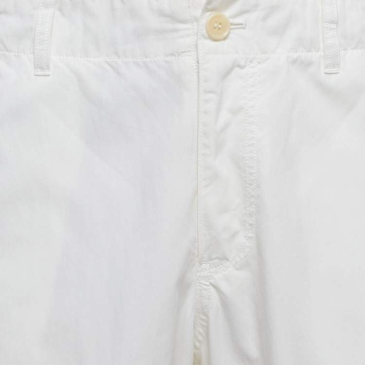 مملوكة مسبقًا Undercover White Cotton Cargo Pants L