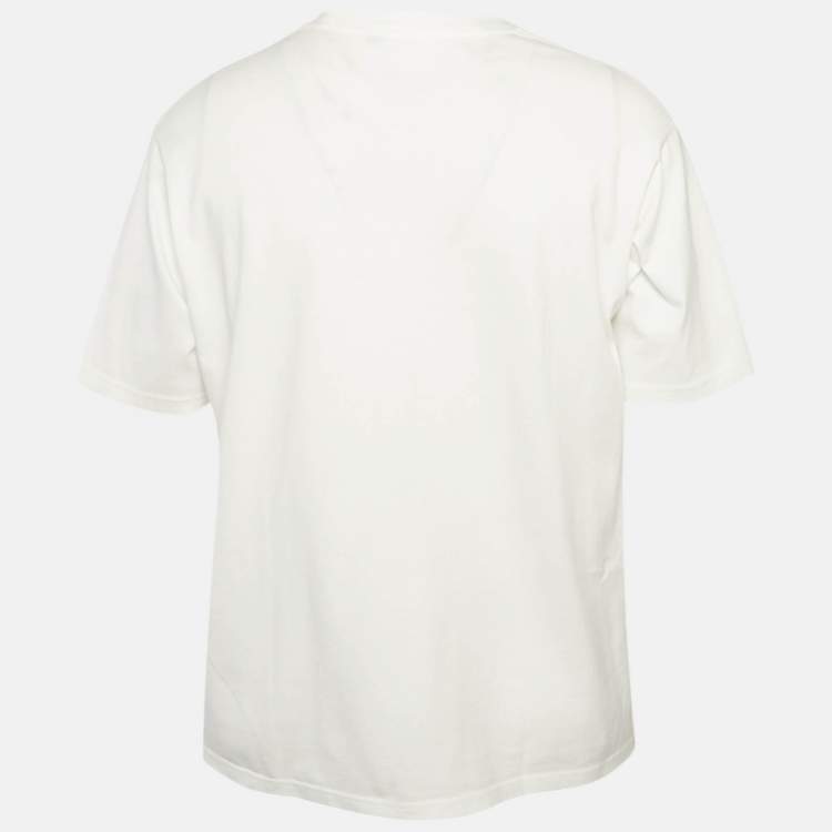 Pre Owned Undercover White Graphic Print Cotton Crew Neck T-Shirt M/L