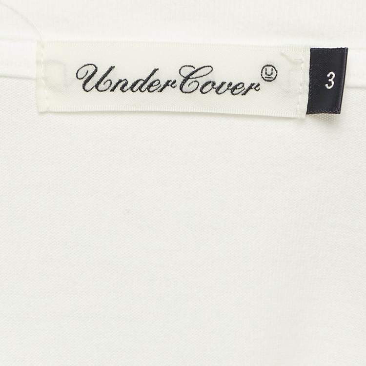 مملوكة مسبقًا Undercover White Graphic Print Cotton T-Shirt M