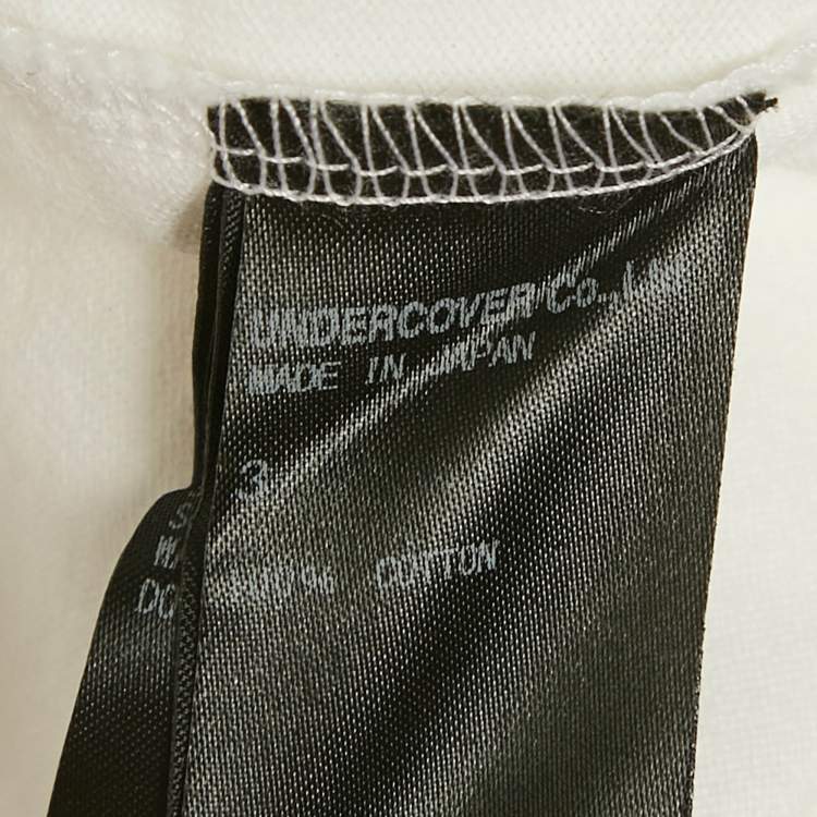 مملوكة مسبقًا Undercover White Graphic Print Cotton T-Shirt M