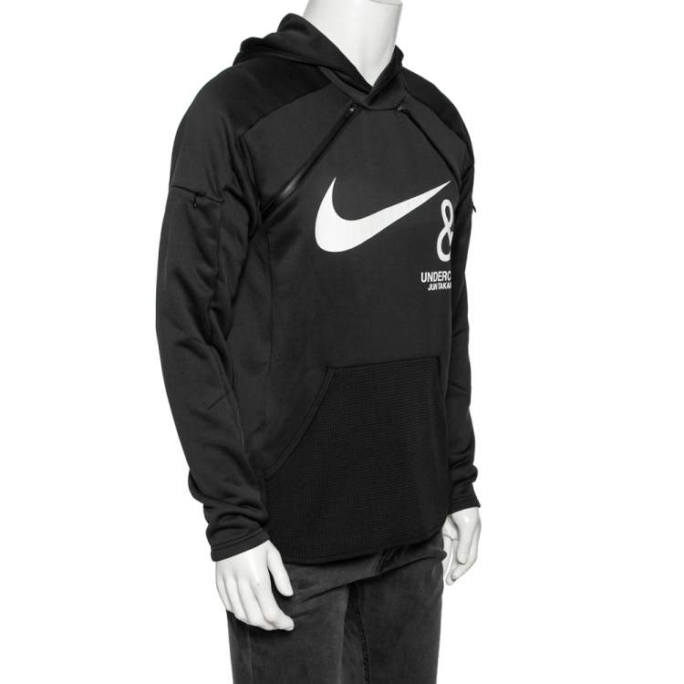 Nike X Undercover Black Synthetic Logo Printed Hoodie M Undercover