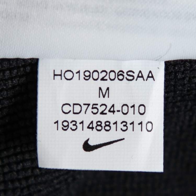 Pre Owned هودي نايك × أندركوفر ألياف صناعية أسود طباعة شعار الماركة مقاس وسط ( ميديوم )