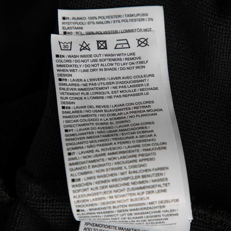 Pre Owned هودي نايك × أندركوفر ألياف صناعية أسود طباعة شعار الماركة مقاس وسط ( ميديوم )