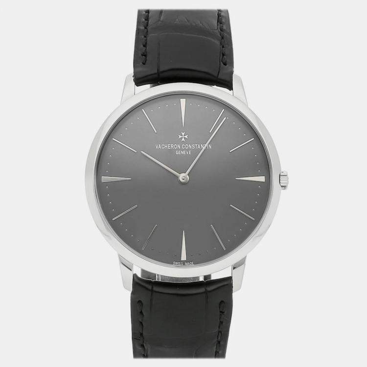 Pre Owned Vacheron Constantin Patrimony Grand Taille 81180/000P-9539 Manual Winding Men's Wristwatch 40MM