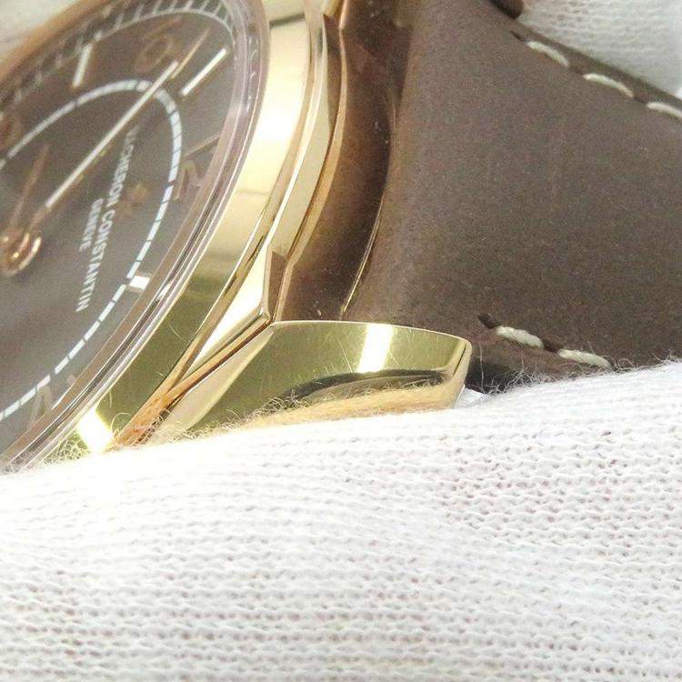 Pre Owned Vacheron Constantin Brown Rose gold Fiftysix 4600E/000R-B576 Automatic Men's Wristwatch 40mm