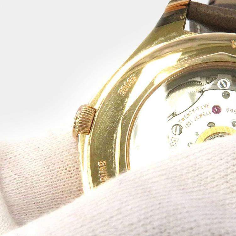 Pre Owned Vacheron Constantin Brown Rose gold Fiftysix 4600E/000R-B576 Automatic Men's Wristwatch 40mm