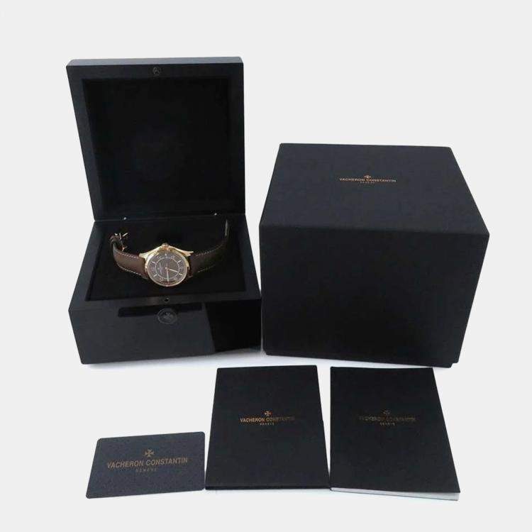Pre Owned Vacheron Constantin Brown Rose gold Fiftysix 4600E/000R-B576 Automatic Men's Wristwatch 40mm