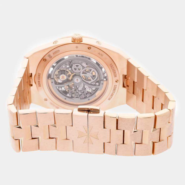 Pre Owned Vacheron Constantin Overseas Perpetual Calendar Ultra-Thin 4300V/120R-B547 Automatic Men's Wristwatch 41 MM