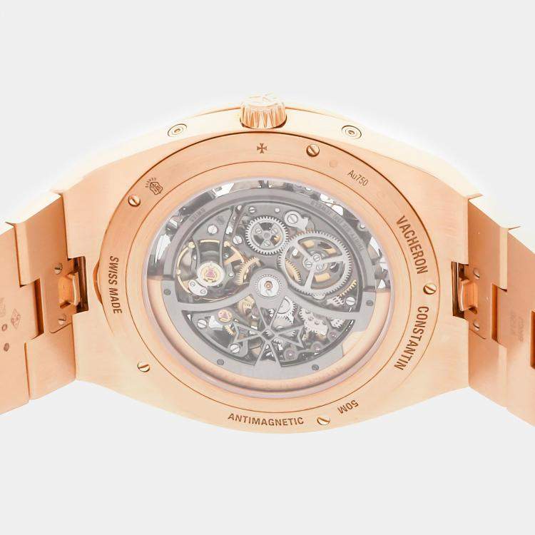 Pre Owned Vacheron Constantin Overseas Perpetual Calendar Ultra-Thin 4300V/120R-B547 Automatic Men's Wristwatch 41 MM