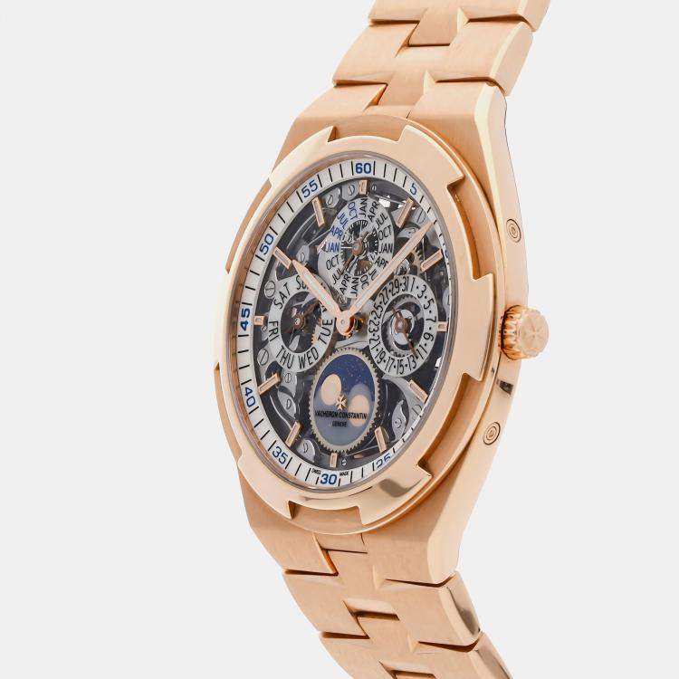 Pre Owned Vacheron Constantin Overseas Perpetual Calendar Ultra-Thin 4300V/120R-B547 Automatic Men's Wristwatch 41 MM