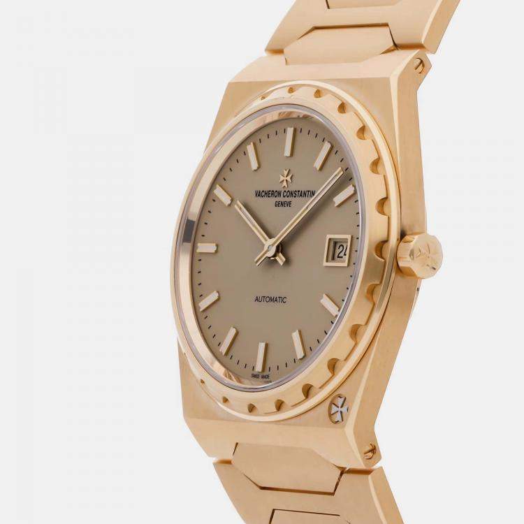 Pre Owned Vacheron Constantin Historiques 222 4200H/222J-B935 Automatic 18K Yellow Gold Champagne Dial Men's Wristwatch 37mm