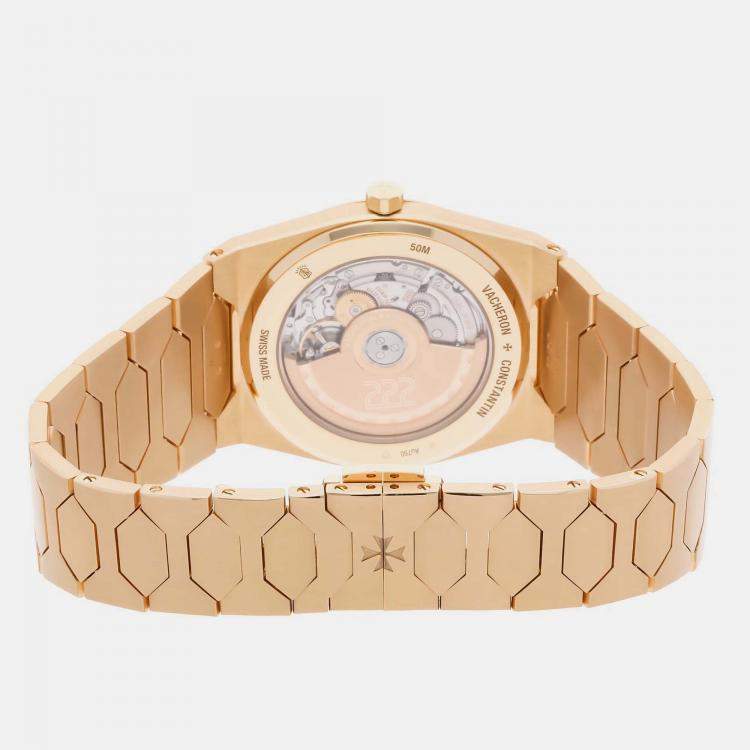 Pre Owned Vacheron Constantin Historiques 222 4200H/222J-B935 Automatic 18K Yellow Gold Champagne Dial Men's Wristwatch 37mm
