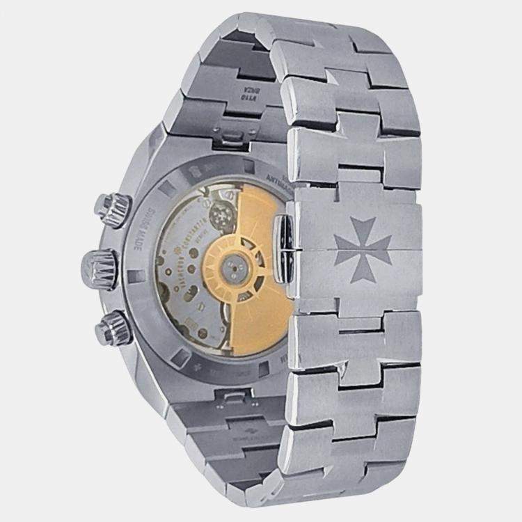Pre Owned Vacheron Constantin Overseas 5500V/110A-B075 Automatic Silver Stainless Steel Men's Wristwatch 42.5 mm