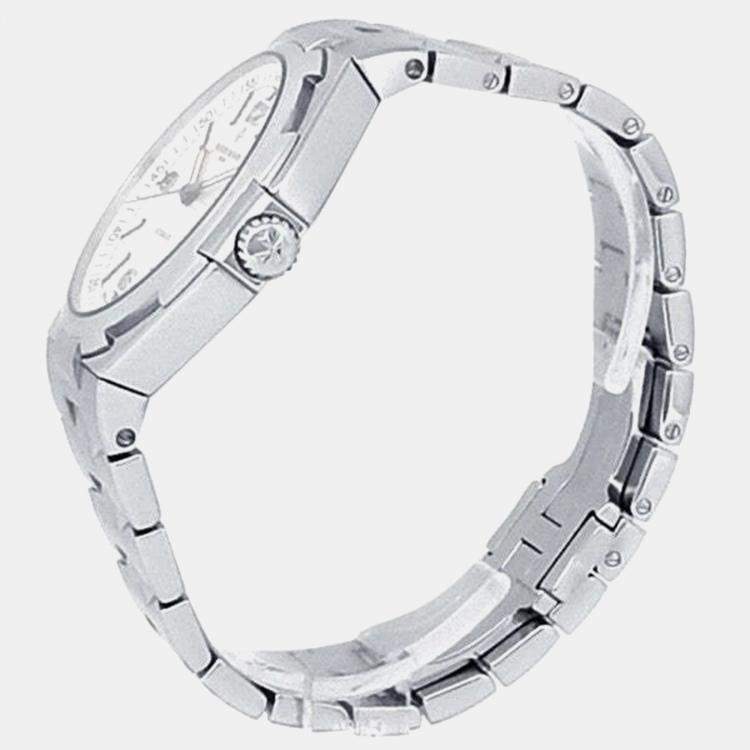 Pre Owned Vacheron Constantin Overseas 47040/B01A-9093 Automatic Silver Stainless Steel Men's Wristwatch 43 mm