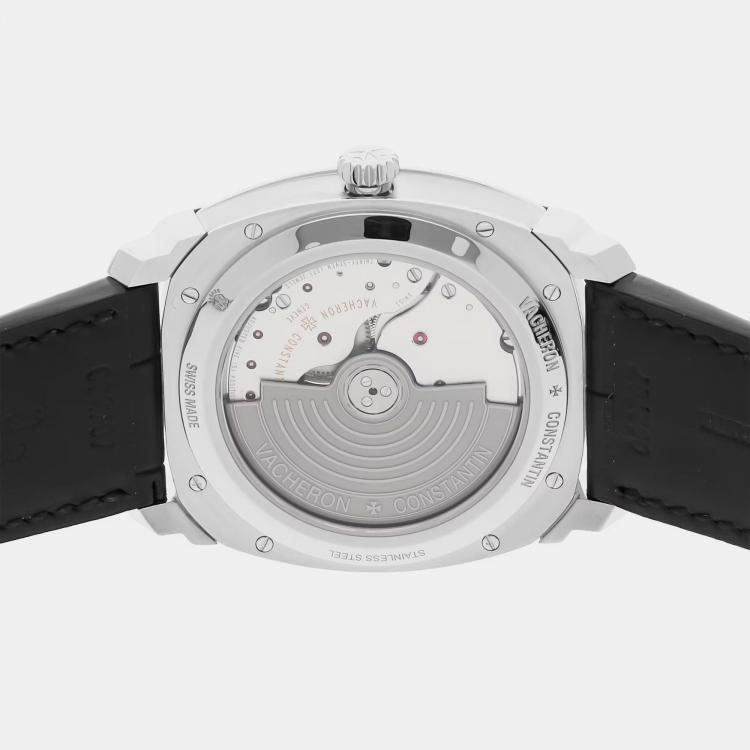 Pre Owned Vacheron Constantin Quai de l'Ile 4500S/000A-B196 Automatic Black Dial Stainless Steel Wristwatch 41mm