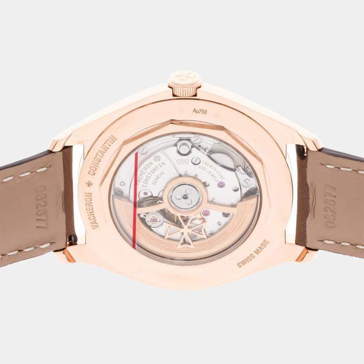 Pre Owned Pre-Owned Vacheron Constantin Fiftysix 4600E/000R-B576 Brown Automatic 18k Rose Goldl Men's Wristwatch 40 MM