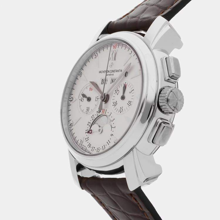 Pre Owned ساعة فاشرون كونستانتين مالتي جداول زمنية دائمة كرونوغراف 47112/000P-8915 مستعملة