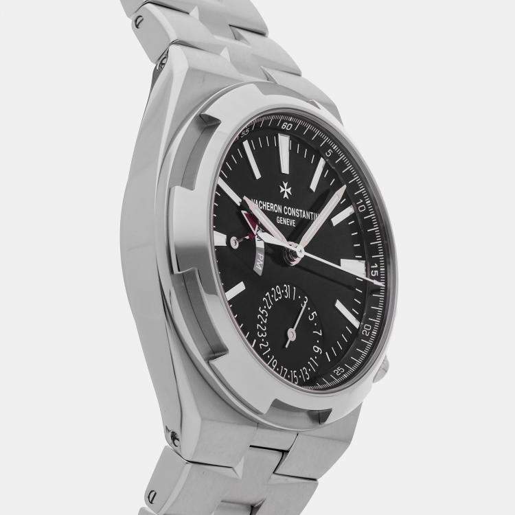 Pre Owned Pre-Owned Vacheron Constantin Overseas Dual Time 7900V/110A-B546 Black  Automatic Stainless Steel  Men's Wristwatch 41 MM