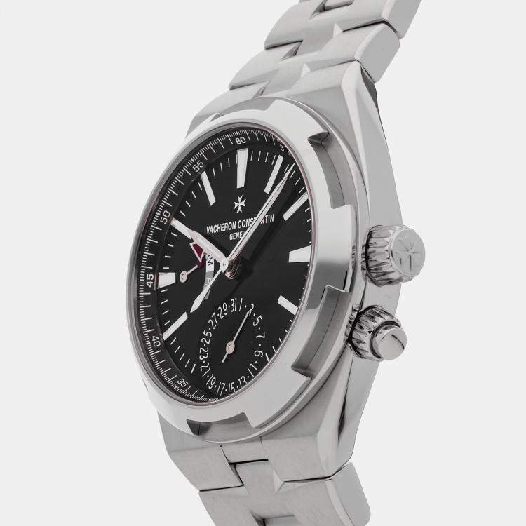 Pre Owned Pre-Owned Vacheron Constantin Overseas Dual Time 7900V/110A-B546 Black  Automatic Stainless Steel  Men's Wristwatch 41 MM
