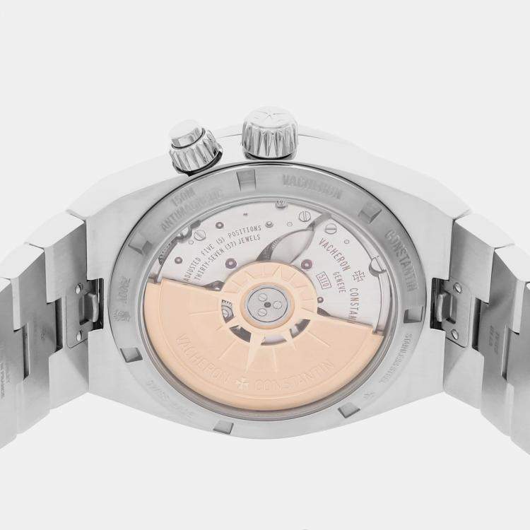 Pre Owned Pre-Owned Vacheron Constantin Overseas Dual Time 7900V/110A-B546 Black  Automatic Stainless Steel  Men's Wristwatch 41 MM