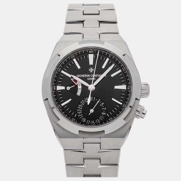 Pre Owned Pre-Owned Vacheron Constantin Overseas Dual Time 7900V/110A-B546 Black  Automatic Stainless Steel  Men's Wristwatch 41 MM