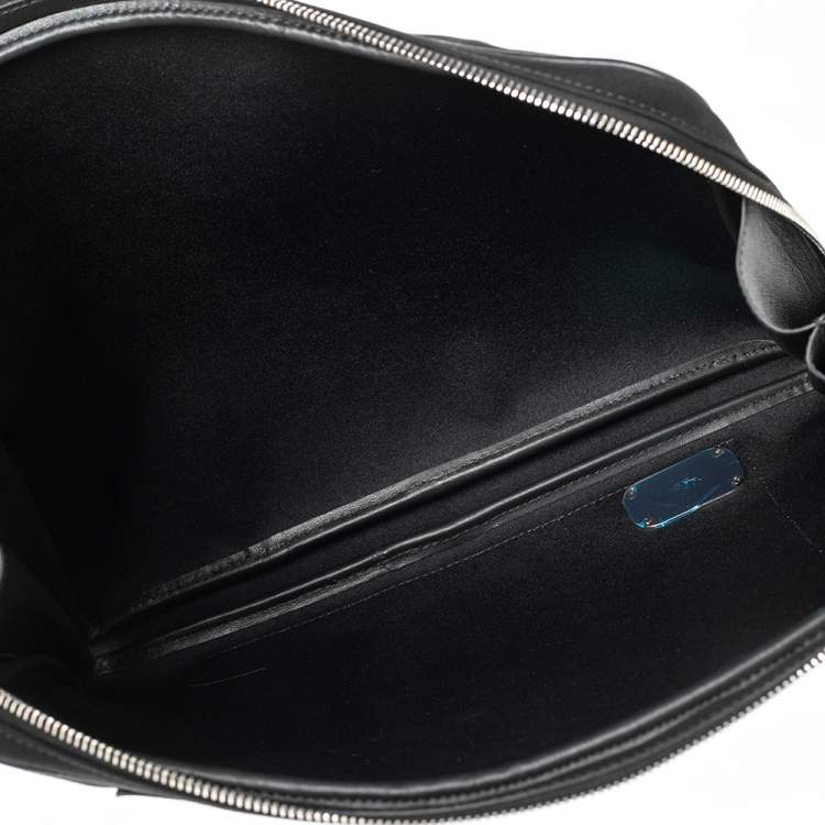 Pre Owned Valentino Black Nylon Spaceland Laptop Case