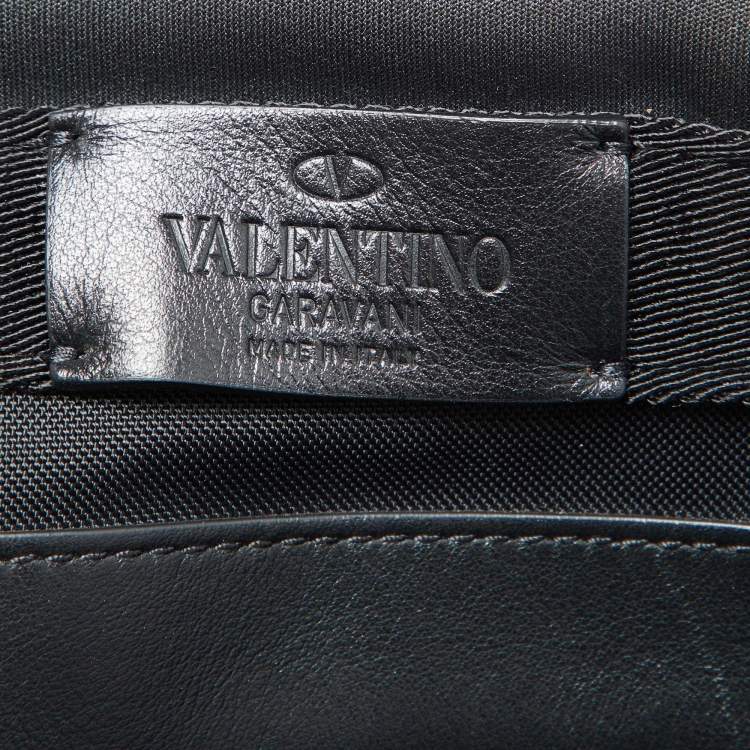 Pre Owned Valentino Navy Blue/Purple Nylon and Suede VLTN Backpack