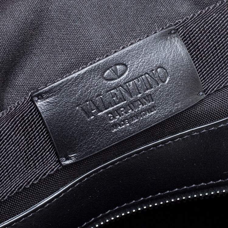 Pre Owned Valentino Black Nylon VLTN Backpack