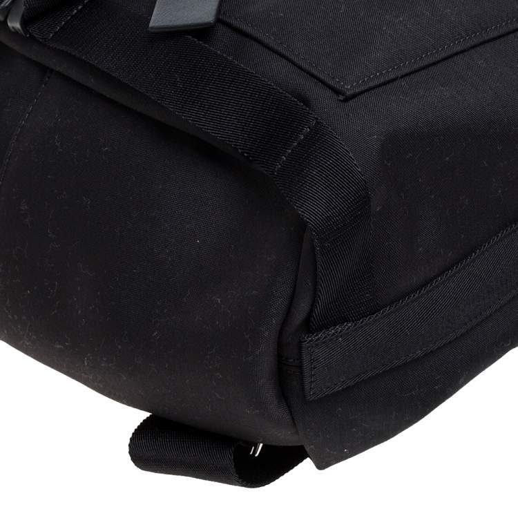 Pre Owned Valentino Black Nylon VLTN Backpack