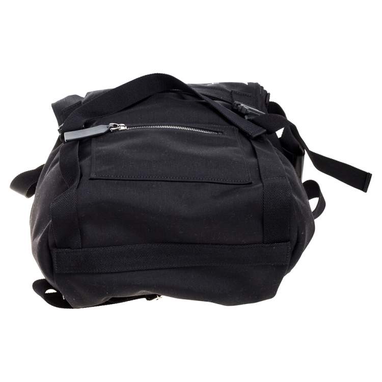 Pre Owned Valentino Black Nylon VLTN Backpack