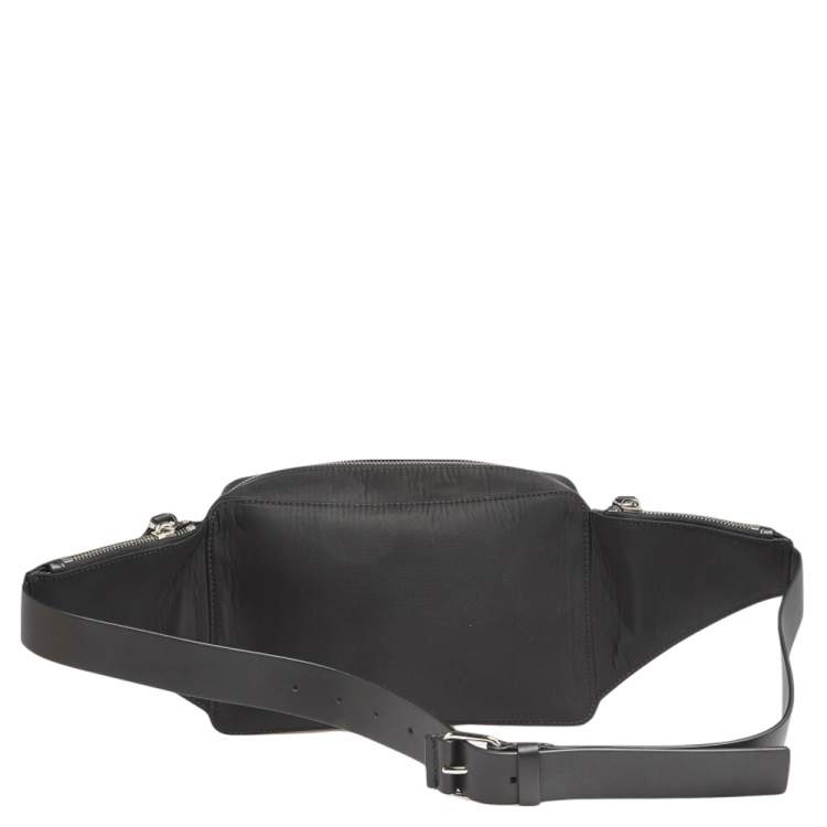 Pre Owned Valentino Black Nylon and leather VLogo Belt Bag