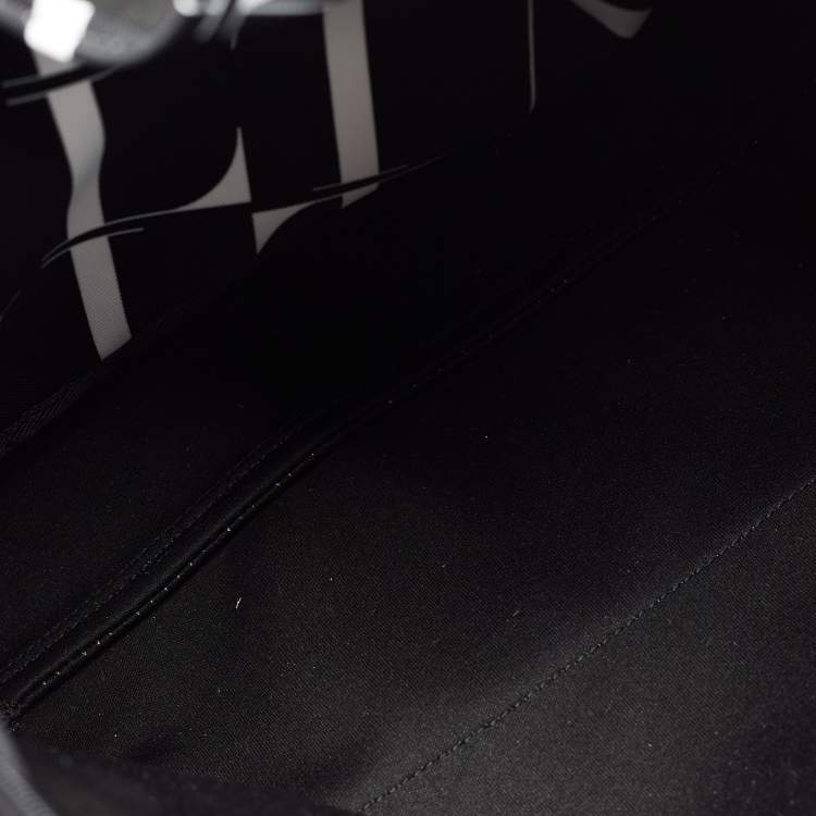 Pre Owned Valentino Black Canvas VLTN Backpack