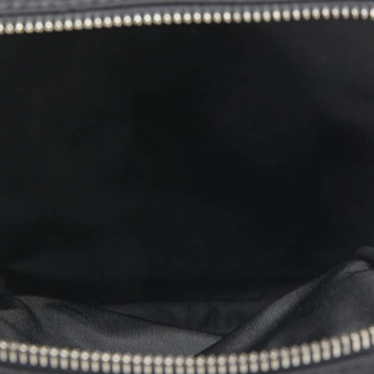 Pre Owned Valentino Black Nylon Rockstud VLTN Crossbody Bag