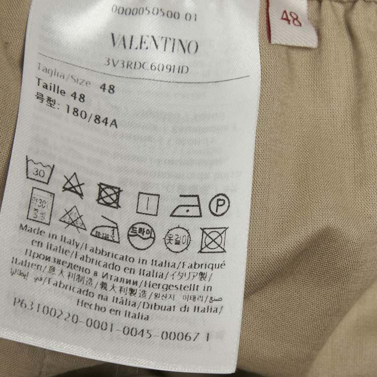 مملوكة مسبقًا شورت فالنتينو قطن بيج مقاس متوسط