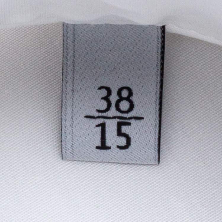 مملوكة مسبقًا Valentino White Cotton Button Front Shirt S