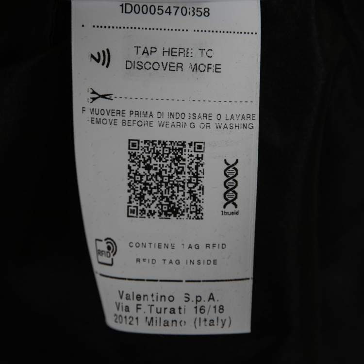 Pre Owned Valentino Black Silk Short-Sleeve Shirt S