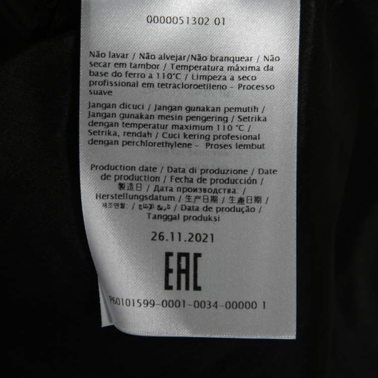 Pre Owned Valentino Black Silk Short-Sleeve Shirt S