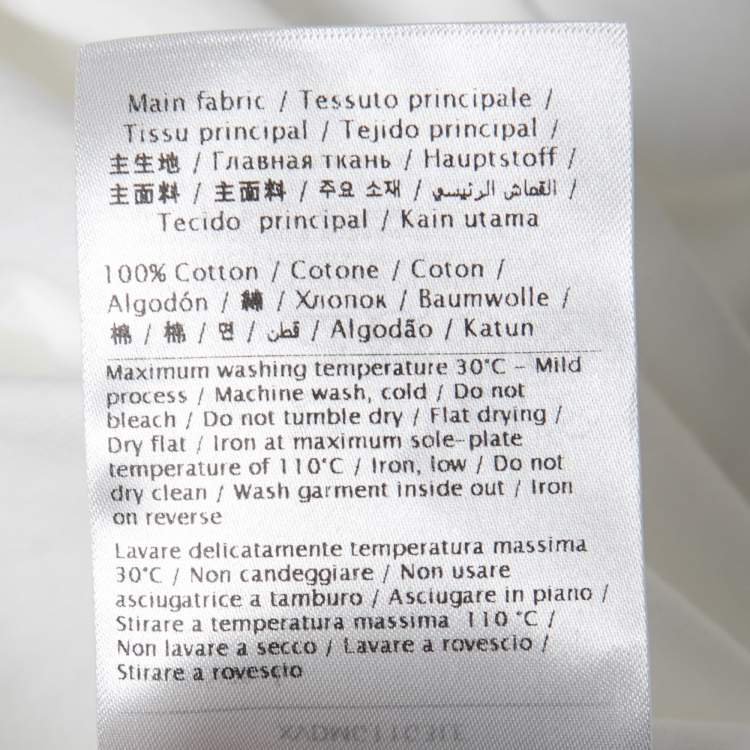 Pre Owned Valentino White Cotton Crew Neck T-Shirt L