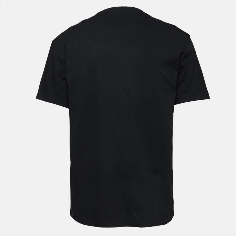 【VALENTINO】Virtual Runner プリント クルーネック スウェット Valentino Black Virtual Runner Print Cotton Crew Neck Half