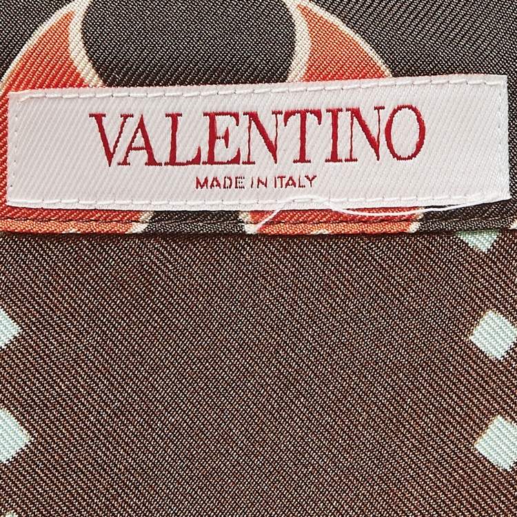 Pre Owned Valentino Peony Printed Silk Shirt M