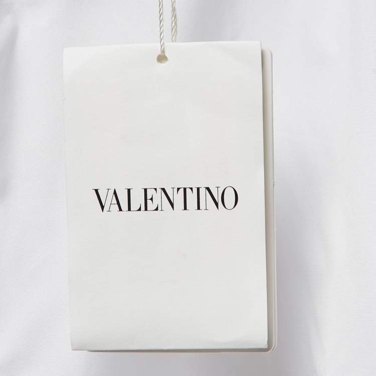 Pre Owned Valentino White Cotton Long Sleeve Shirt M