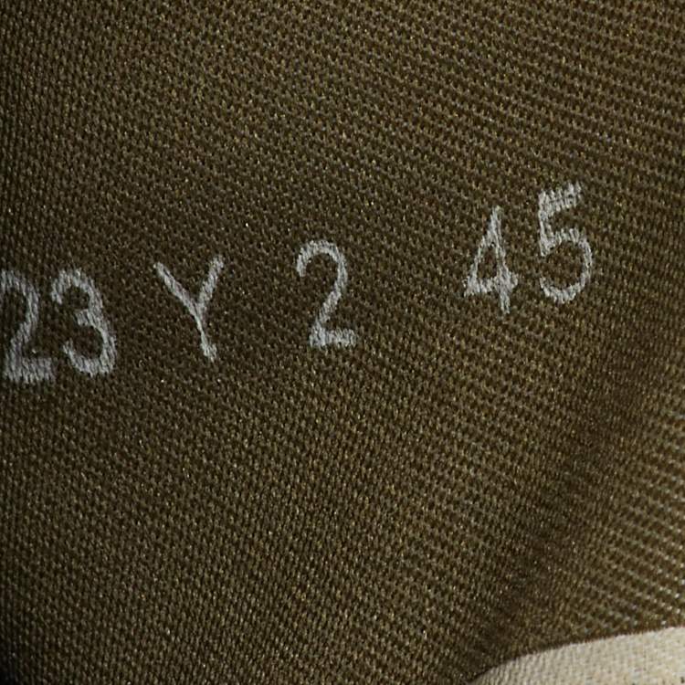 Pre Owned Valentino Multicolor Camouflage Suede,Canvas and Leather Rockrunner Low Top Sneakers Size 45