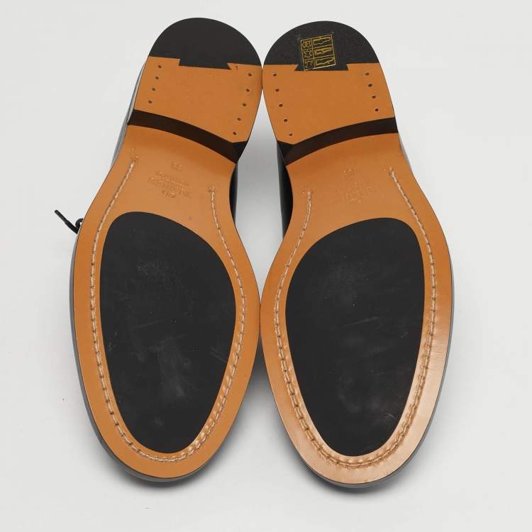 Pre Owned Valentino Size 39 Black Leather Derby